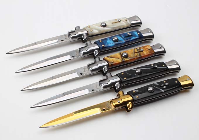 2016 the new 9 inches AKC Italian Mafia jump knife