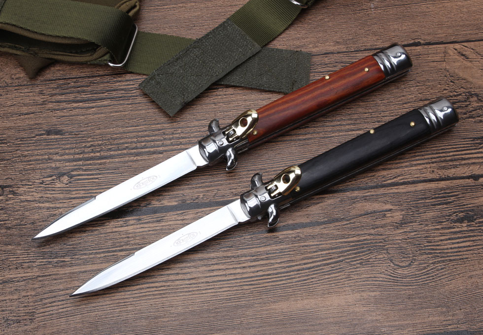 2017 11 "Italy Akc classical rosewood jump knife handle
