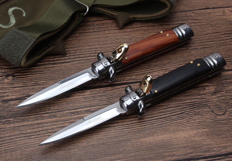 2017 model 9 inches Italy Akc classical rosewood jump knife handle