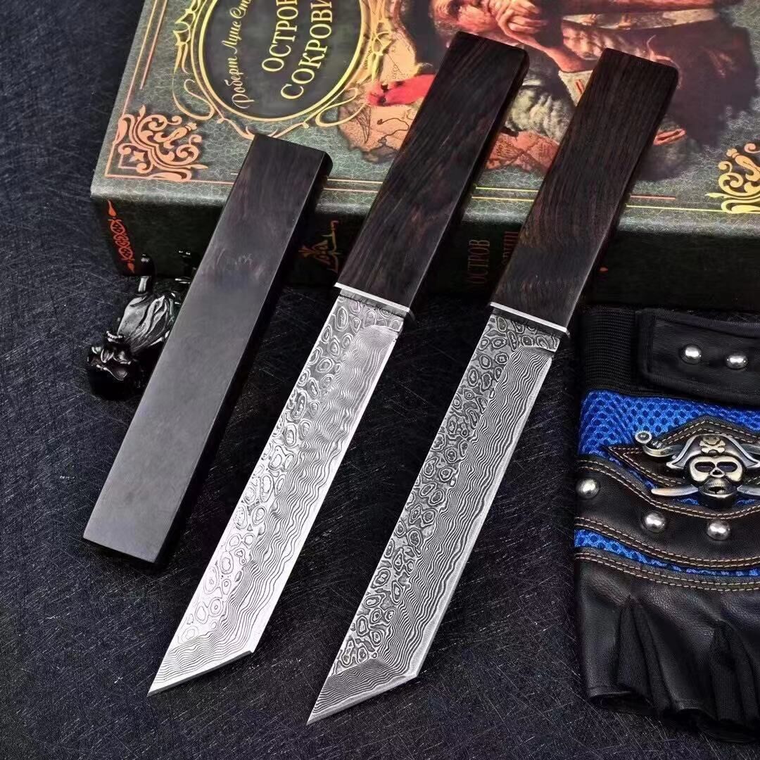 Black Whirlwind - Warrior Damascus Steel (Mirror light - Stone Wash)