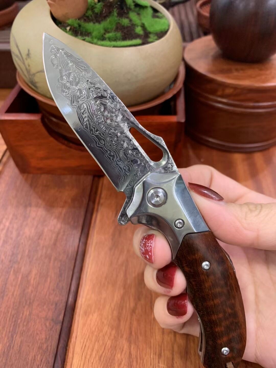 Arrow Shark bearing quick folding knife